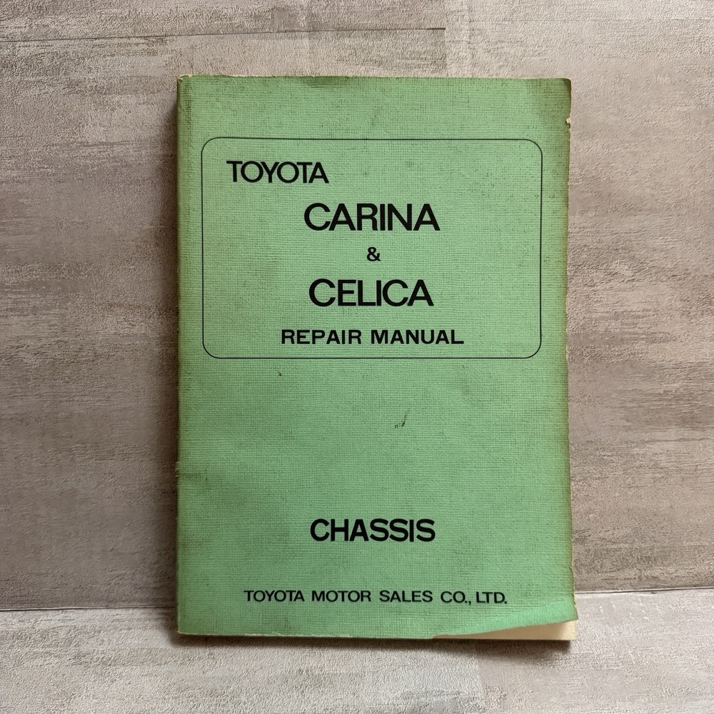 1971 Toyota Carina Celica Chassis Repair Manual Clutch Transmission Brakes Book